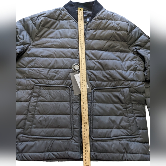 NEW Orobos Mens GRAY/CHARCOAL Down Bomber Jacket MSRP$316 Large COAT - Picture 3 of 14